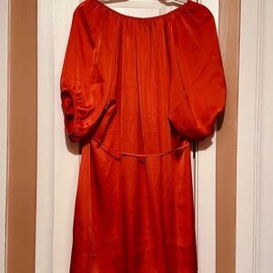 H&M Vibrant Red V-Neck Dress